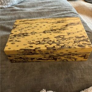 Lacquered Wooden Jewelry Box